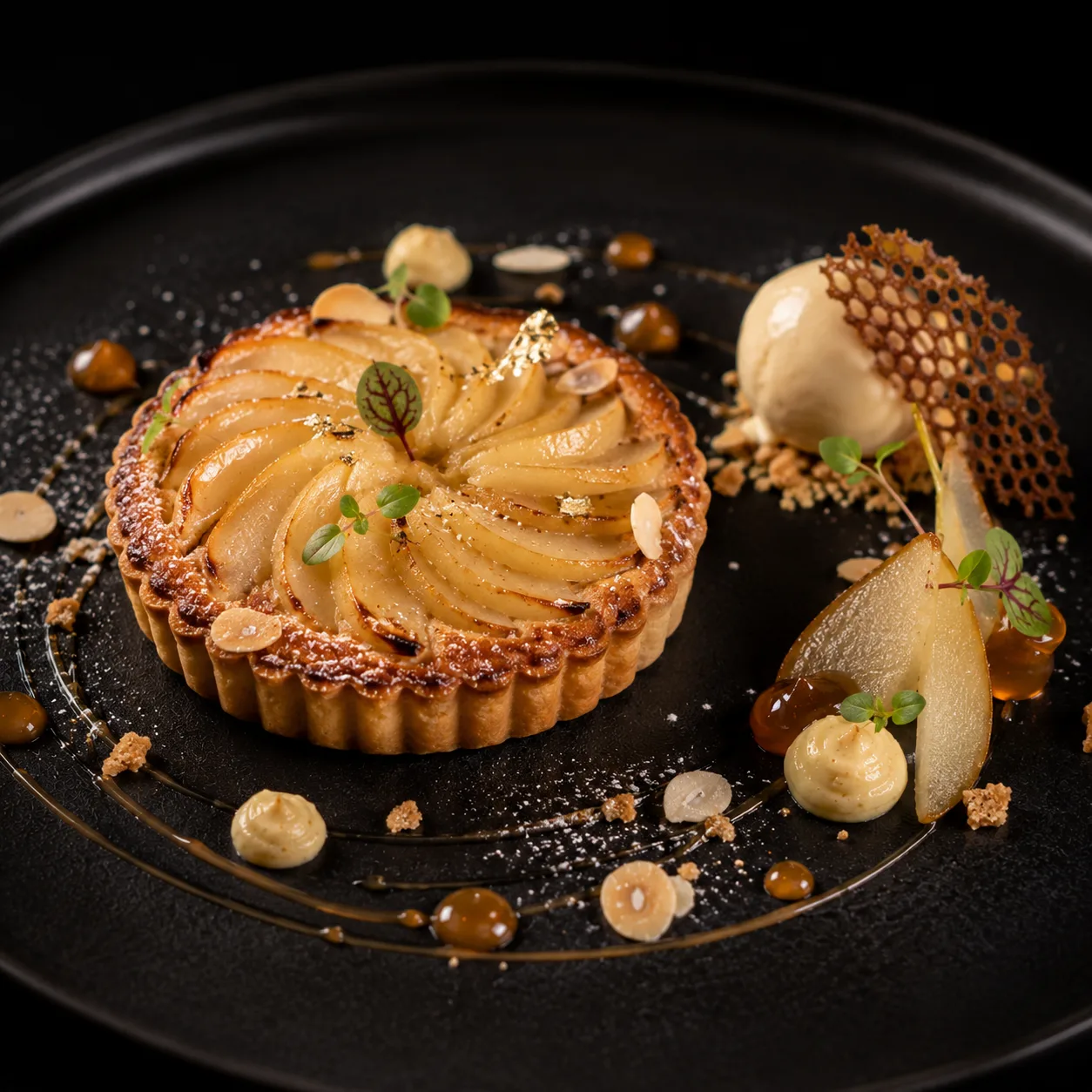 Pear tart, a French pâtisserie classic